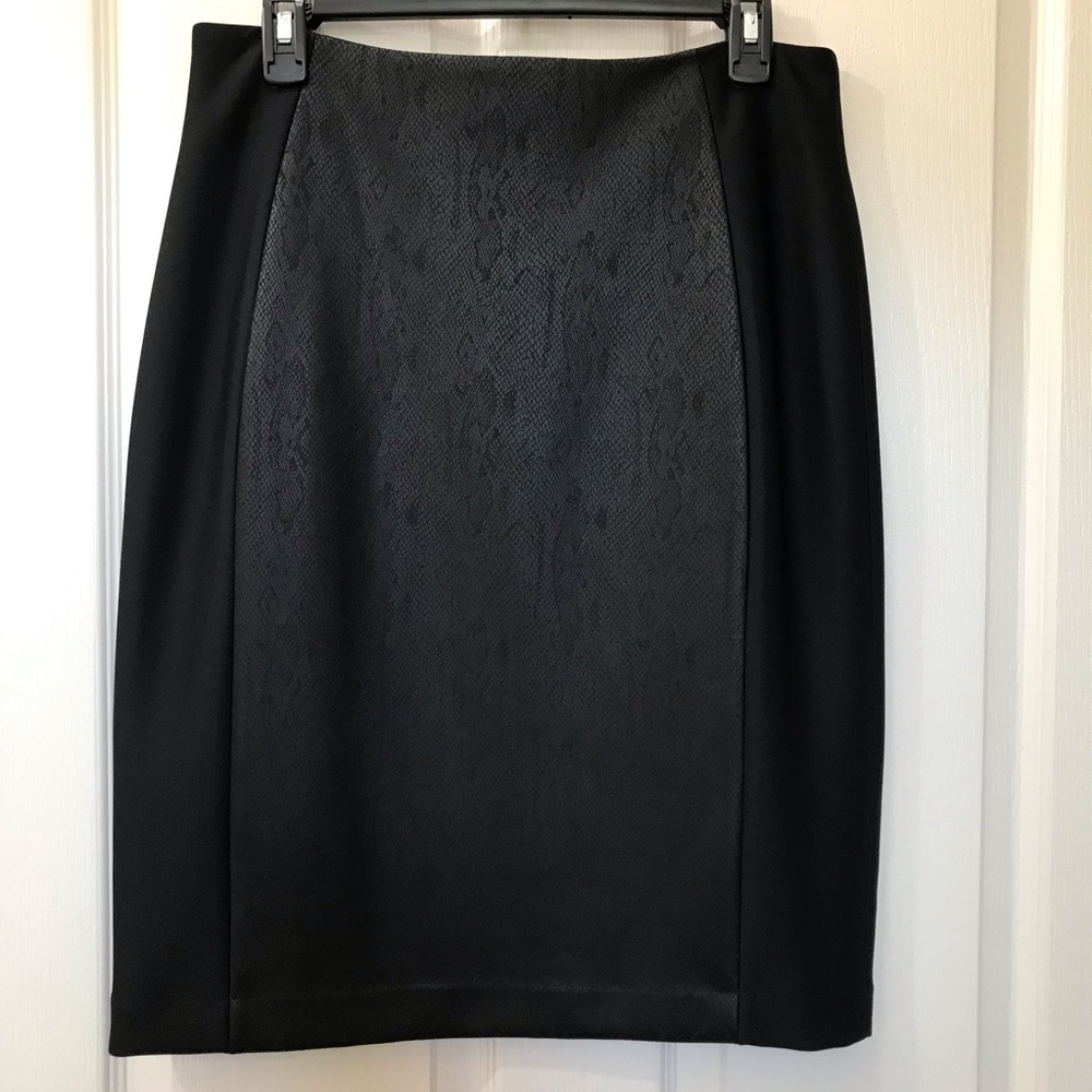 Calvin Klein skirt/Black leatherette design/Size 10